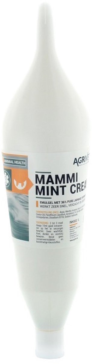 Agrivet Mammi Mint Cream mintcrème voor uiers met 36% Japanse pepermuntolie 1000ML
