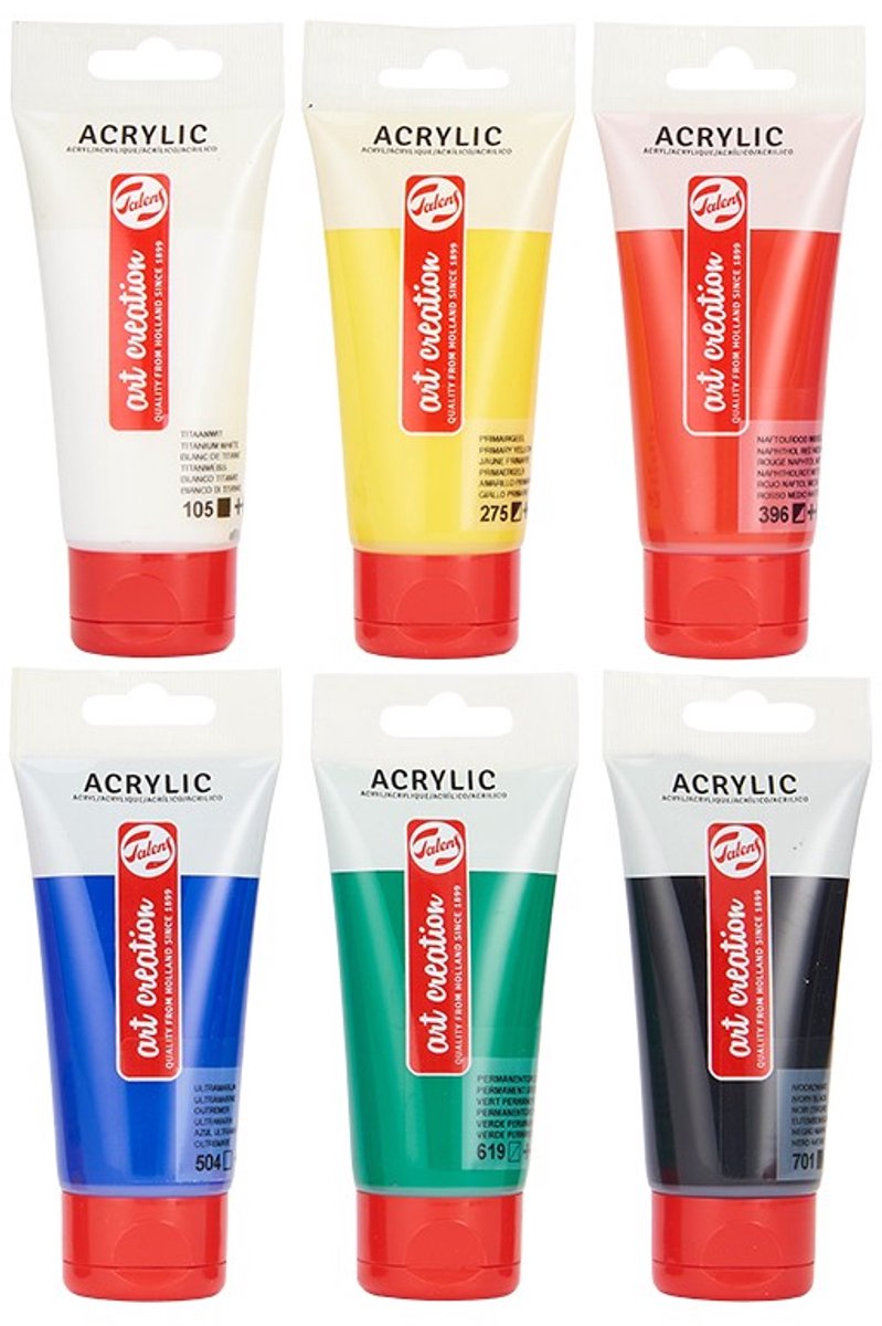 Talens Art Creation Acrylverf Set 6 x 75 ml — afbeelding 7
