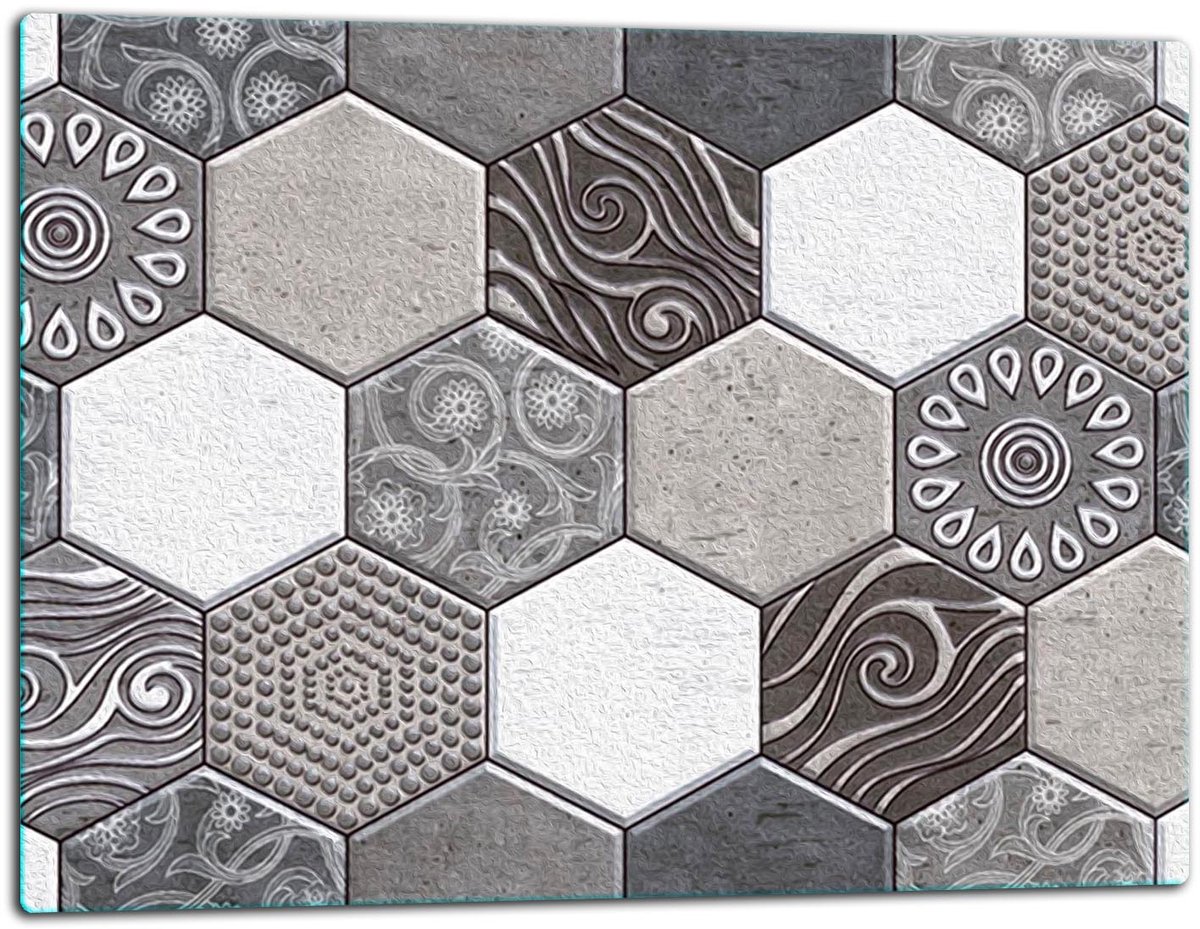 TMK ArtDeko - Snijplank - Glas - 52x40cm - Mozaïek