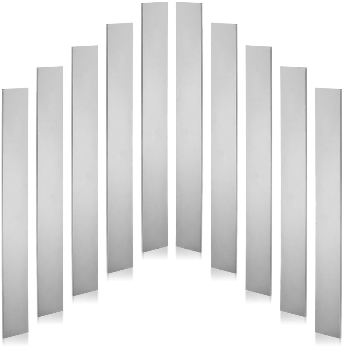 Set van 10 80CRV2 Staal voor Mes Maken - 30.5 x 2.5 x 2.5 cm - Koud Gewalst Geanneeld Plaatstaal voor DIY - Professioneel en Hobby Gebruik - Stalen Staven
