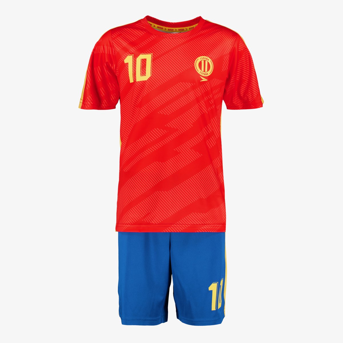 Dutchy tweedelig kinder sport set blauw rood - Maat 176