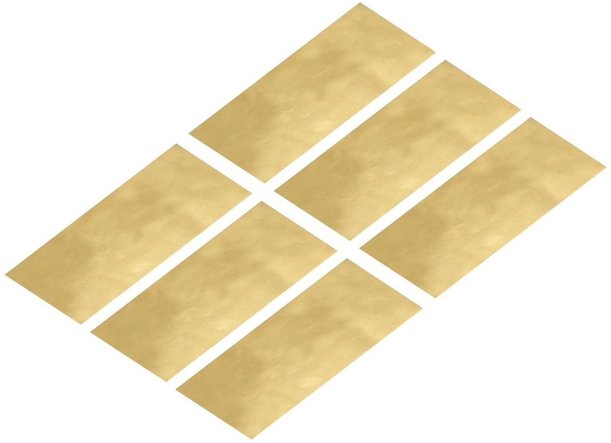 Reparatie Patch - Stof Patch Nylon - Kleding Repareren - Zelfklevende Achterkant - 200x100mm - Goud