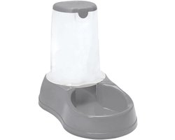 Voerdispenser Hond - Voerbak Antislip - Hond Voeren - Zichtbaar Voerniveau - 15 kg - Grijs