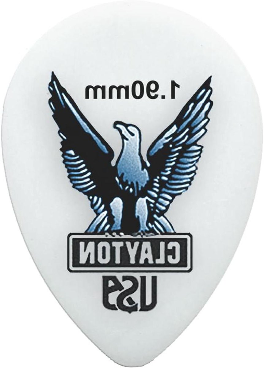 Gitaar Plectrums - Plectrums Set - Gitaar Spelen - Mat Oppervlak - 1.90 mm - Wit