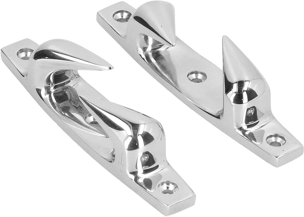 2 Stuks 4.69 inch RVS Boot Mooring Cleats voor Ankerbevestiging en Marine Gebruik