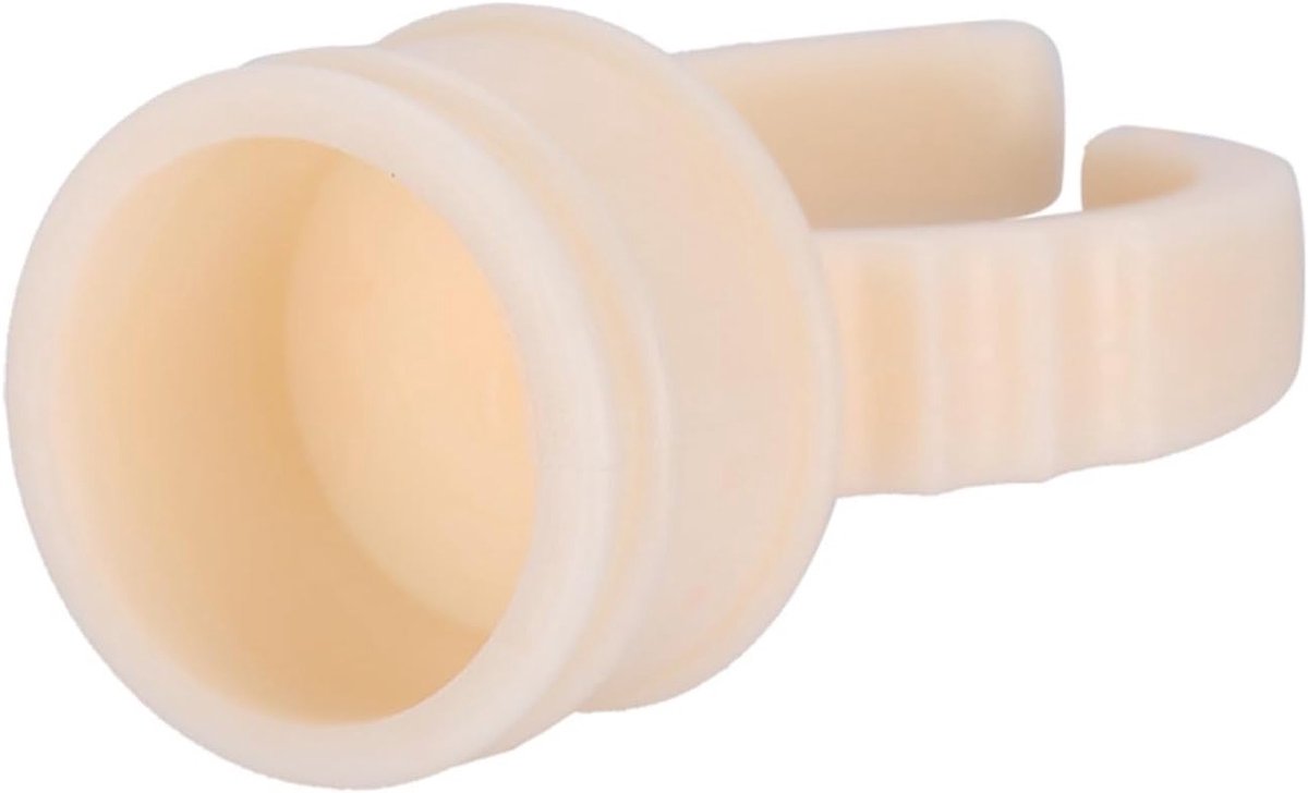 Tattoo Ring Cups voor Microblading - 100 Stuks Pigment Inkt Houder voor Eyebrow Tattoo en Make-up Accessoires