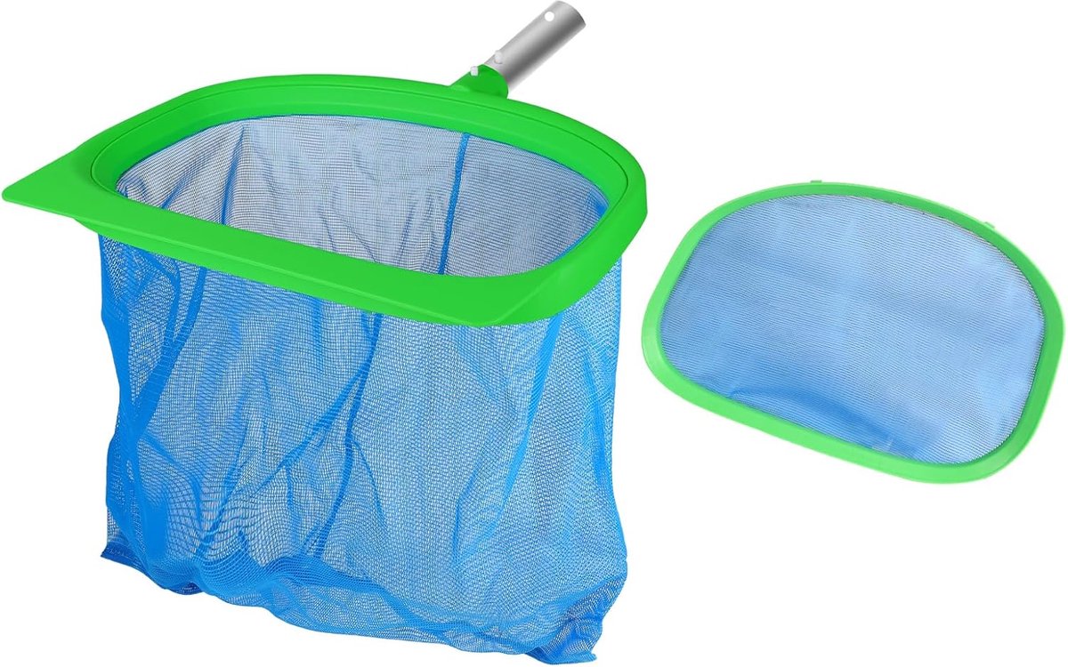 Pool Net - Pound Net - Fine Mesh Bottom Net - Skimmer Cleaning Net met Aluminium Handvat - Diepe en Ondiepe Net Vervangingen voor Zwembad - Vijver - Spa's - Vissen - Waterpark (Zonder Pol)
