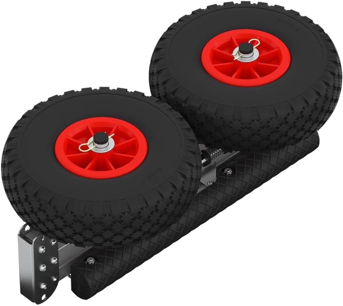 Kanokar met luchtbanden - Kajak trolley SUP kar - Transport van vaartuigen - Lichtgewicht aluminium frame - 260 mm wielmaat