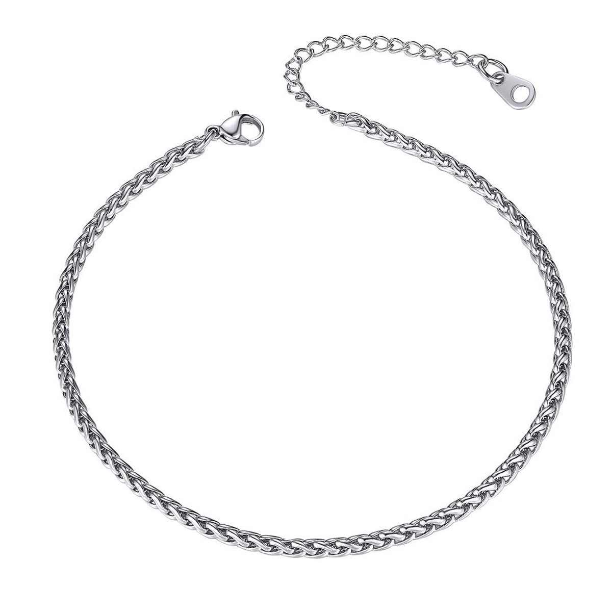 Virtubuy - Damesenkelband - Gouden Enkelband - Stijlvol Accessoire - 22 cm + 5 cm Verlenging - Perfect voor Elke Gelegenheid - Trendy Sieraden