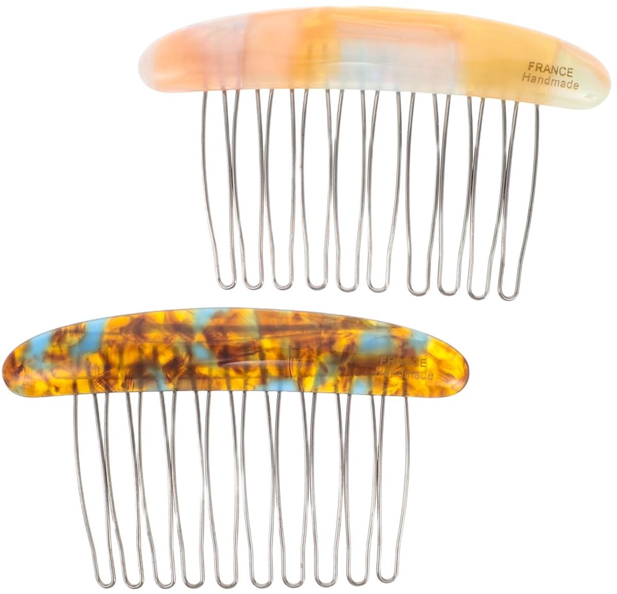 NTHProducts - Elegante Franse Haarcombs - Minimalistische Haaraccessoires - Duurzame IJzeren Tanden - Geschikt voor Fijn en Dun Haar - Decoratieve Haar...