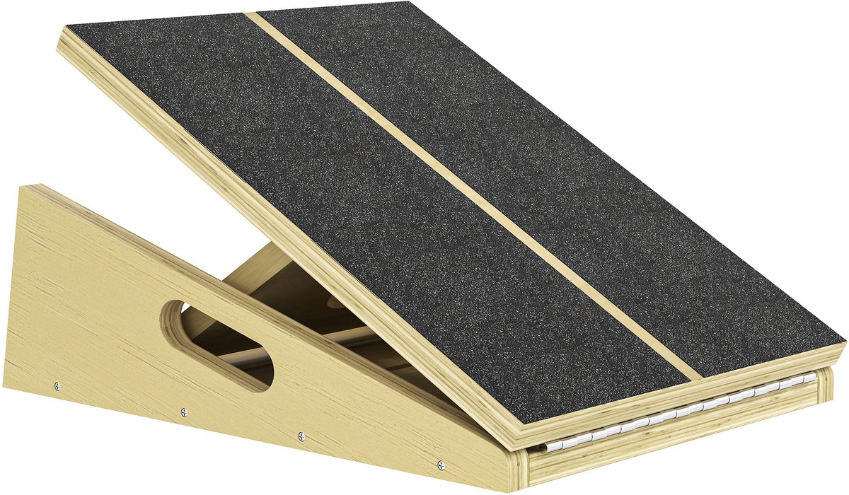 Sportnow Slant Board-Beukenhout-40L x 31B x 15-28H cm-Natuurhout