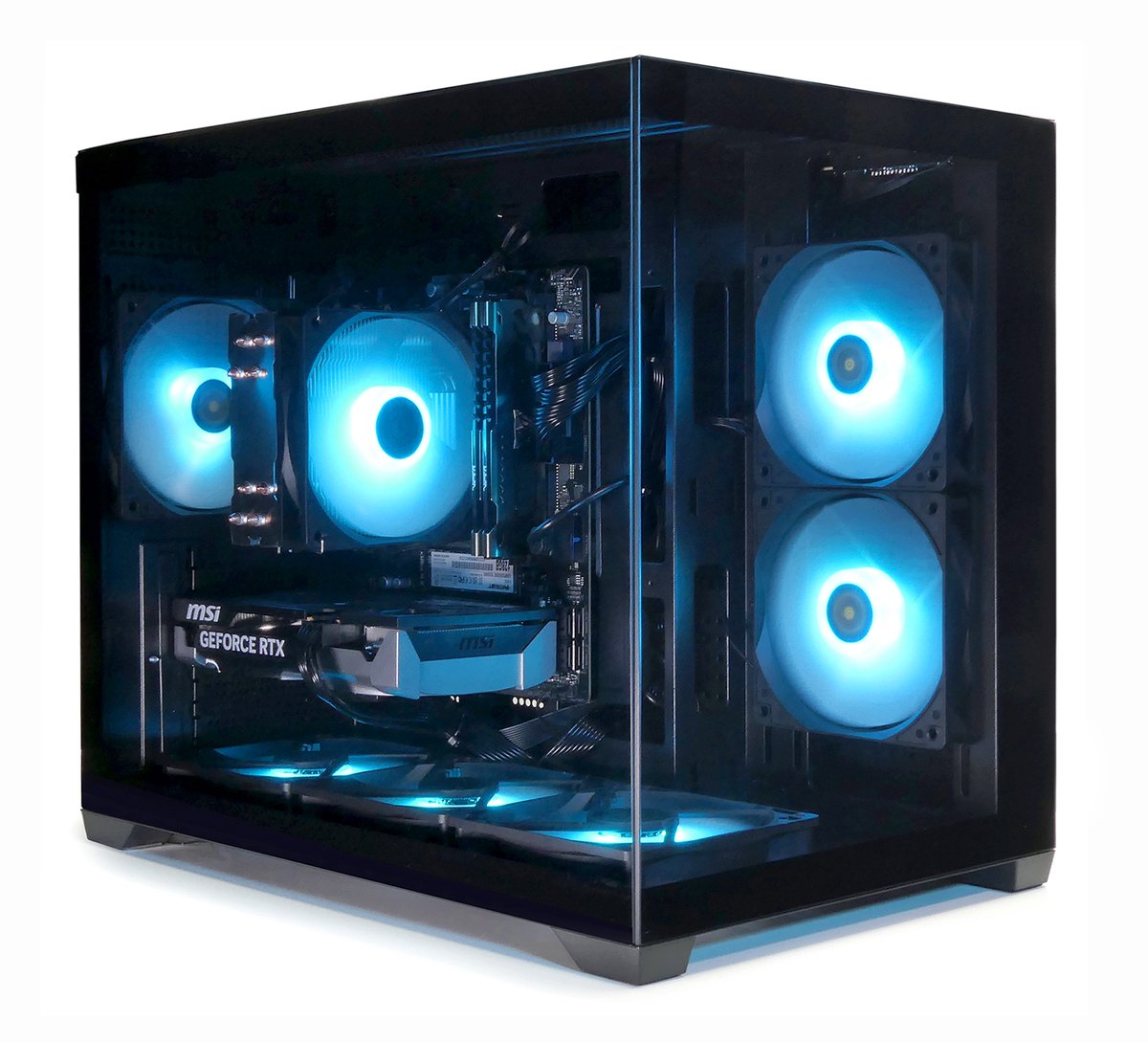 Bol.com AMD Ryzen 5 5600X Basic Allround Game PC - Aquarium Gaming Case met aRGb Towercooler (+25% CPU Performance) - RTX 5060 8... aanbieding