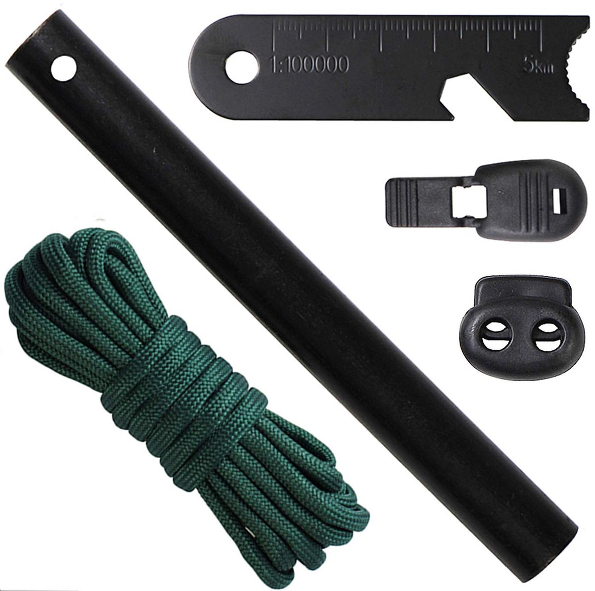 MTTProducts - Fire Starter - Multifunctioneel - Perfect voor Outdoor - Donkergroen - DIY Handgemaakt - Overlevingsset - Voor Kamperen