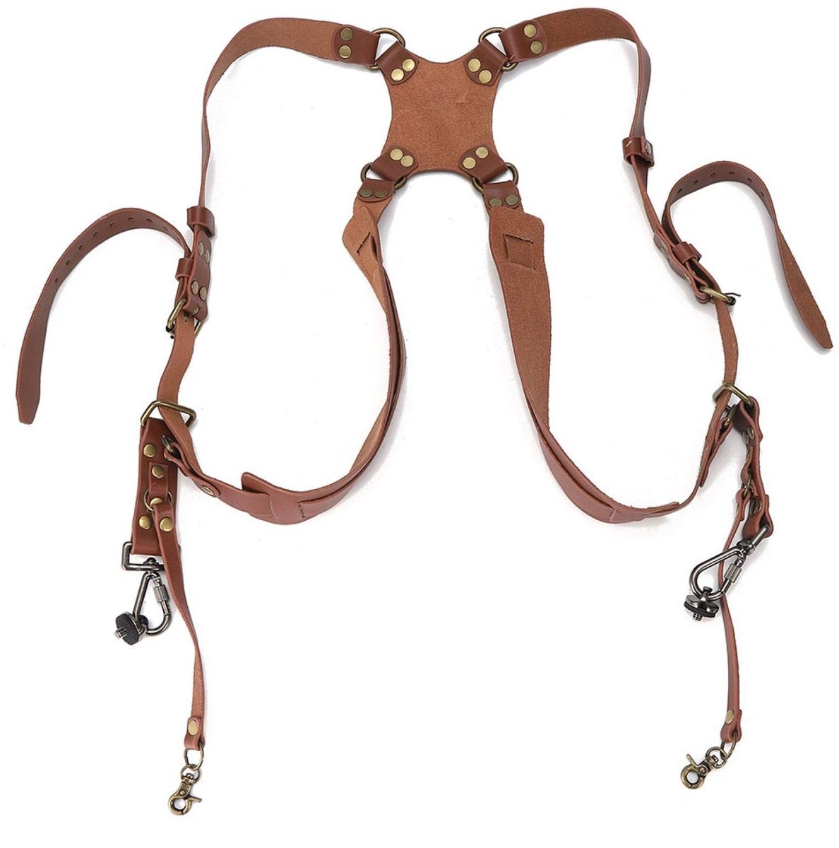 Atyhao Double Breathe Camera Harness - Leer DSLR Schouderband voor Fotografen