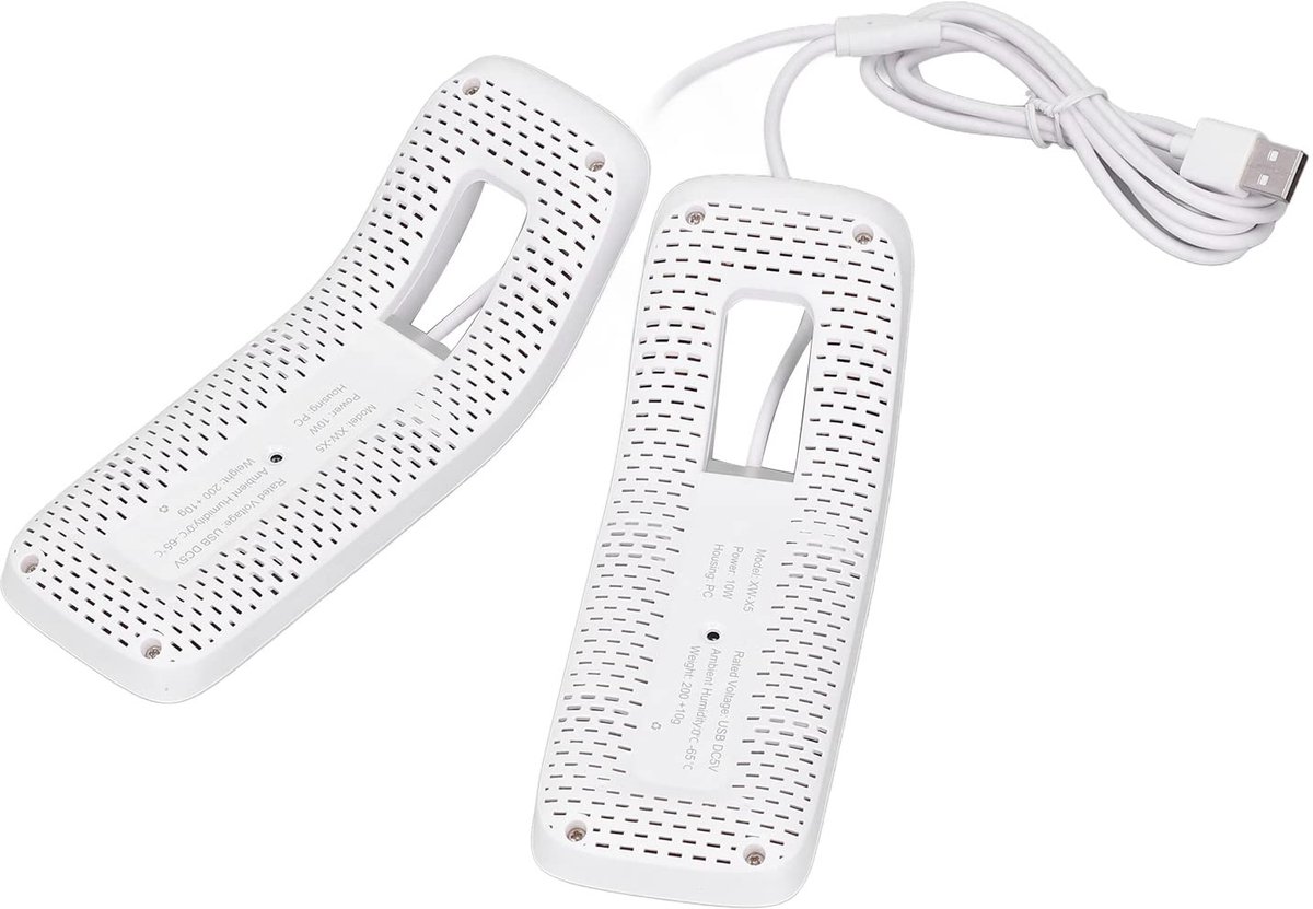 NTHProducts - Schoenendroger - USB Elektrische Schoenendroger - Warmtefunctie - Wit - Schoendeodorant - Ideaal voor Sokken en Handschoenen - Compact en..