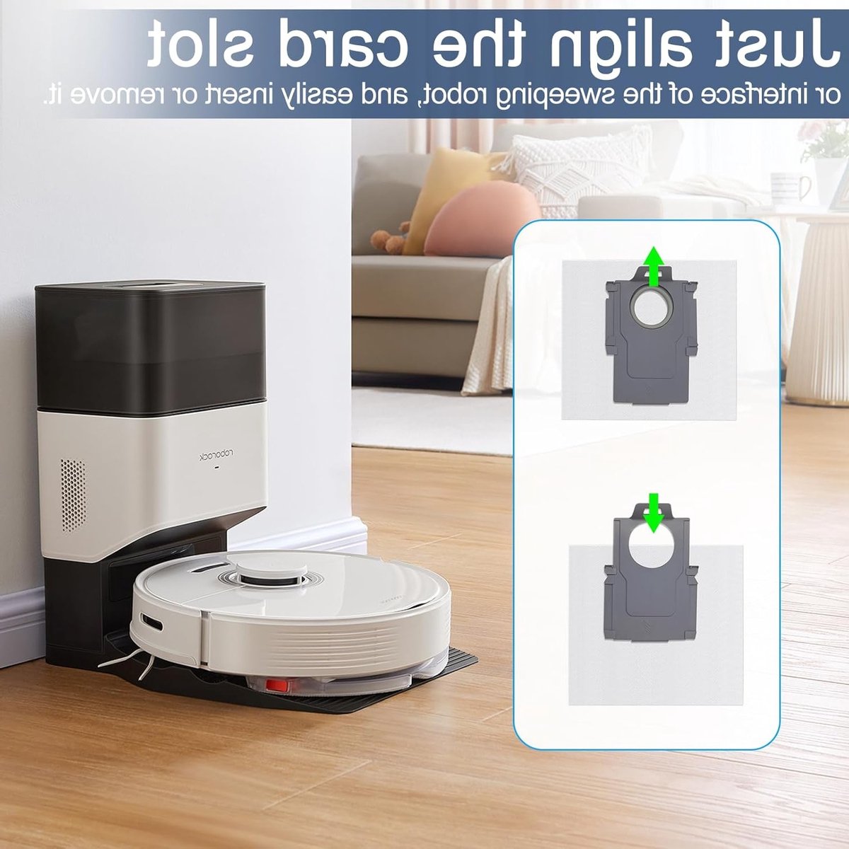 Hoogwaardige 3.6 L Vervangende Stofzuigerzakken voor Ecovacs Deebot en Roborock S8+/S7/Q7/Q8MAX/Q5 - 8 Stuks, Ideaal voor Efficiënt Stofzuigen en Onderhoud