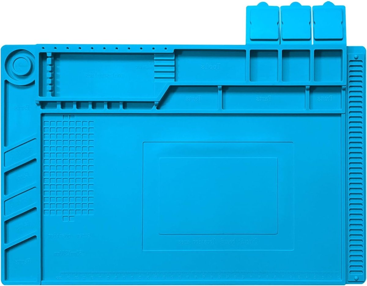 Hittebestendige en Antistatische Lijmat voor Reparatie en Lassen, 500 °C, 45 × 30 cm, Ideaal voor Elektronica en Hobbyprojecten