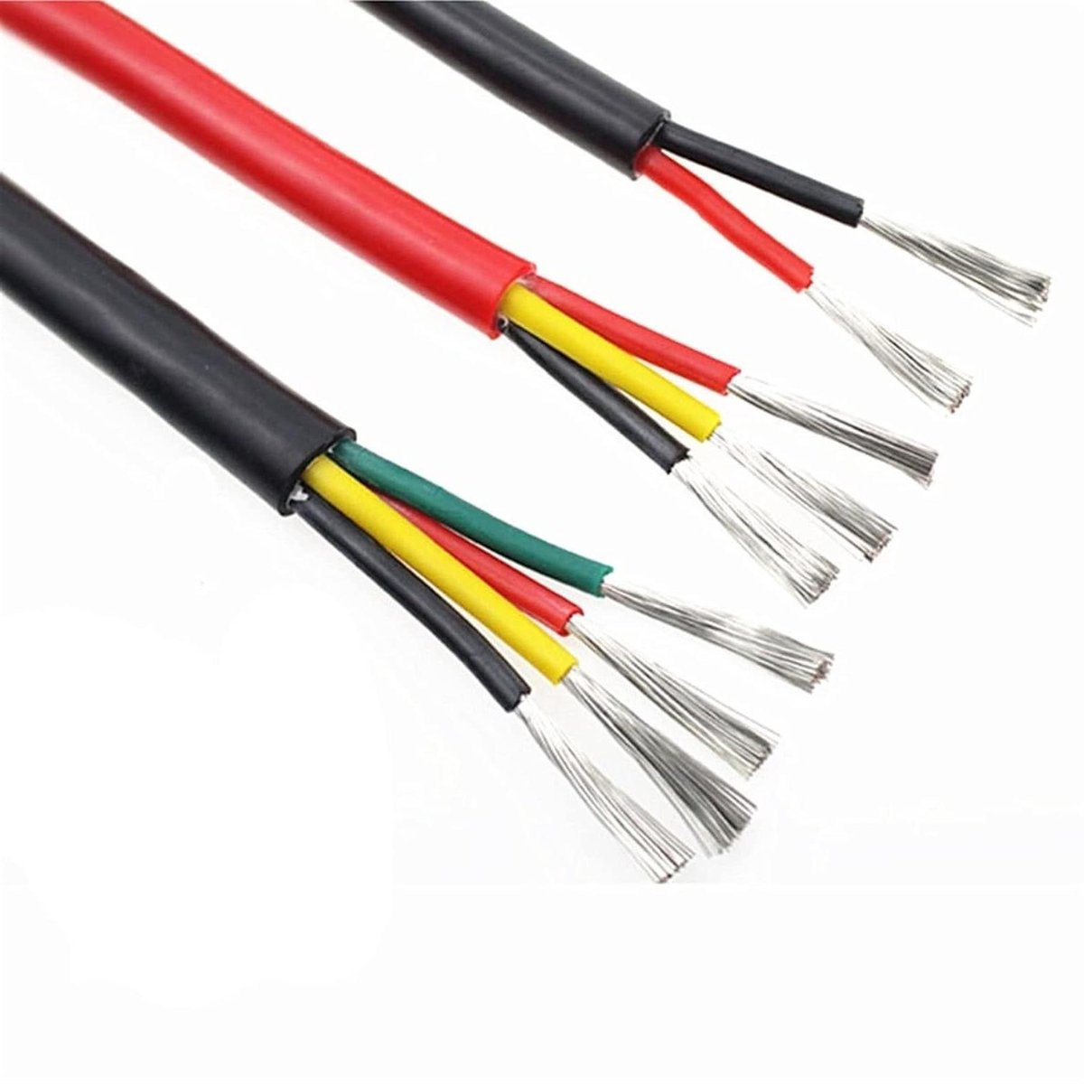 Silicone Kabel - Hittebestendig Snoer - Elektronica Reparatie - Zacht en Flexibel - 5 meter - Zwart