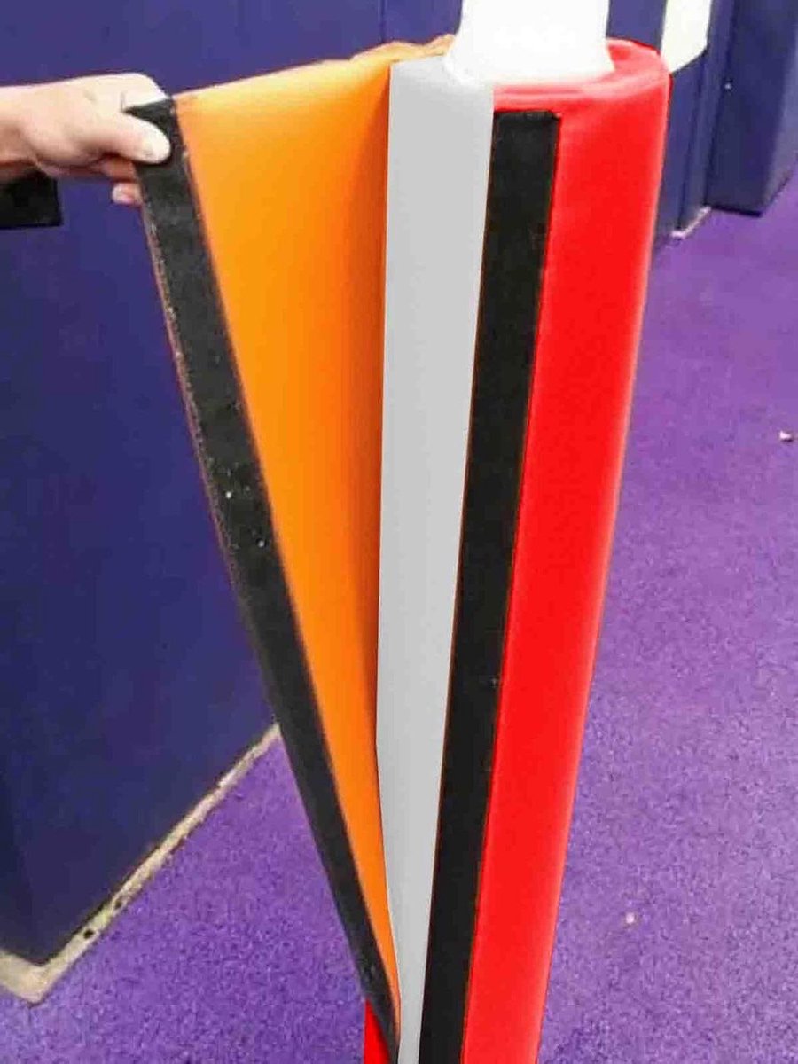Paal bescherming - Paalbekleding - Veiligheid verbeteren - Aanpasbare pasvorm - 180 cm hoogte - Zwart