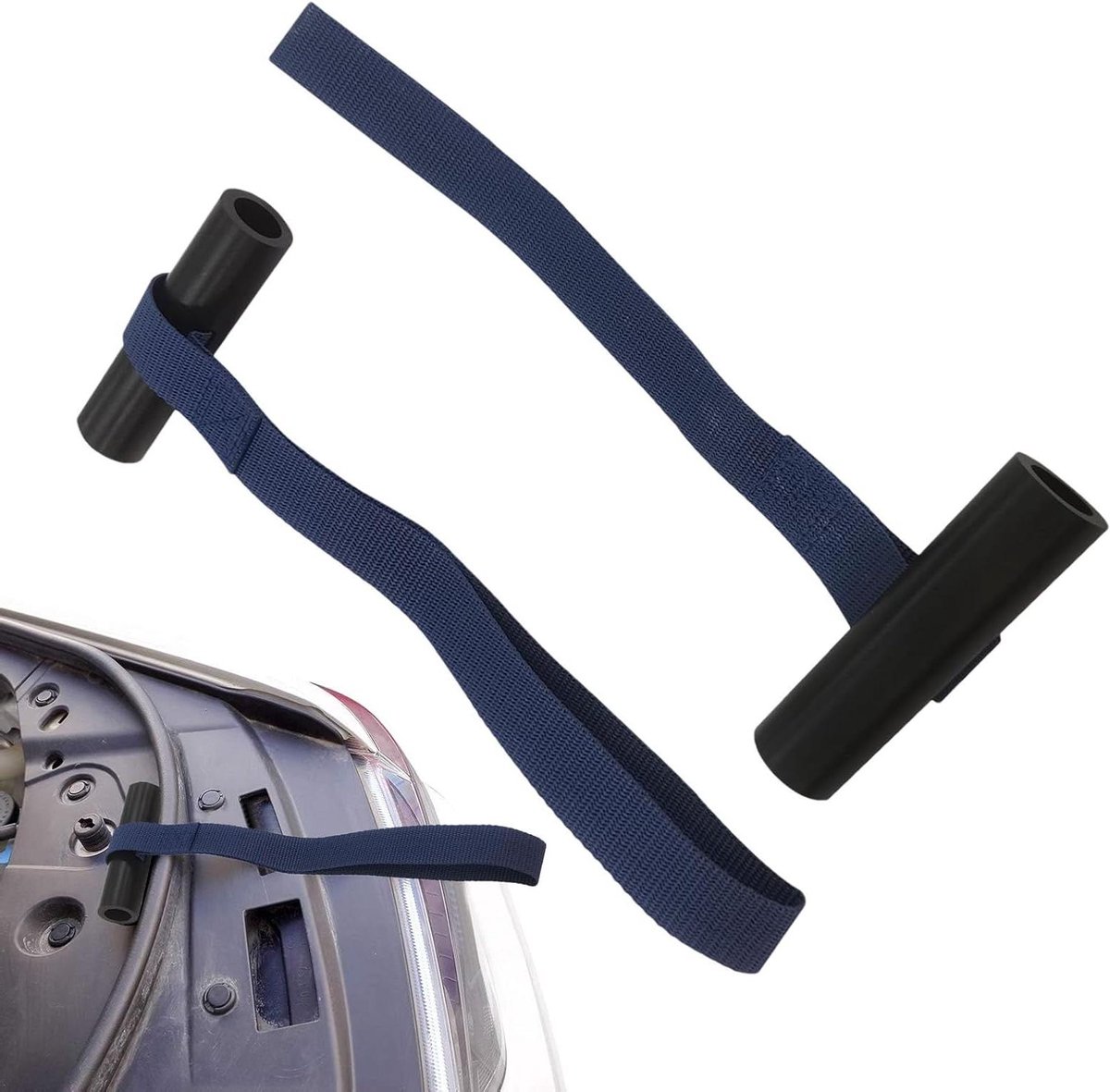 Bevestigingsriemen Kajak - Kajak spanbanden - Veilig Transport - Slijtvast Nylon Materiaal - 30 cm Lengte - Zwart