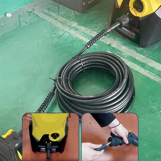 2 Pack Hoge Druk Snelkoppeling voor Slangverbinding en Hogedrukreiniger M22 14mm Snelle Ontkoppeling Adapter voor K2-K7 Vrouwelijke Koppelingen en Toebehoren van Merkloos	 — afbeelding 4
