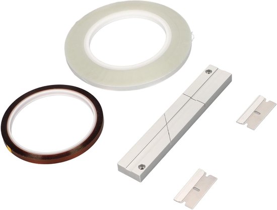Universele Splicing Block Kit voor Open Reel Tape Media met Splicing Tape, Leiding Tape en Snijders voor Audioreparatie en Geluidsbewerking van Universele — afbeelding 2