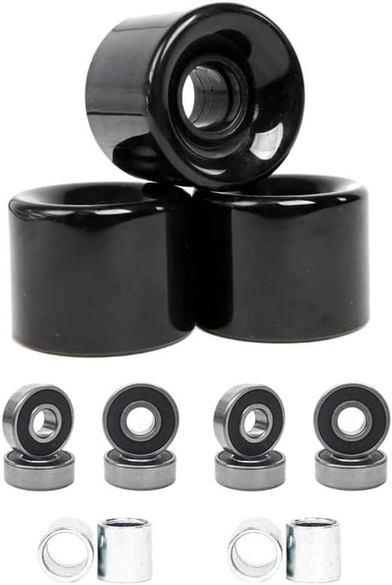Skateboard Wielen Cruiser Wielen Soepel Rijden Inclusief Lagers 60 mm Set