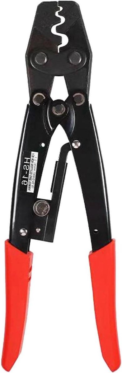 Elektrisch Krimpgereedschap - Krimptang Draadconnector - Draadverbindingen Maken - Verstelbaar Ratelmechanisme - 27 cm - Rood