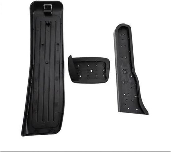 Antislip Pedaalhoezen - Auto Pedaal Covers - Verbeterde Grip - Aluminium Rubber - Standaard Maat - Zilver Zwart — afbeelding 3