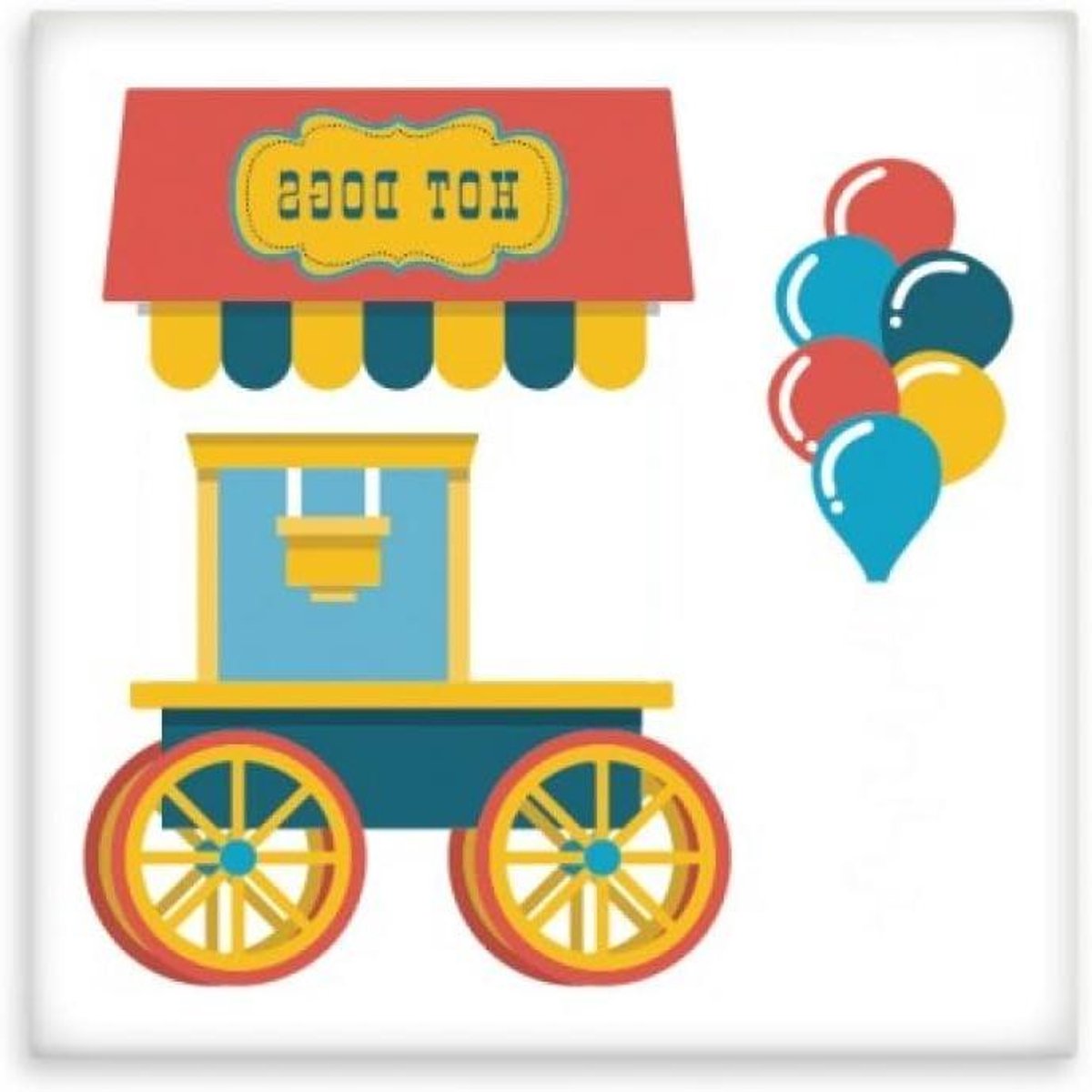 Keramische Tegel - Wanddecoratie - Keuken Decoratie - Handgemaakt Design - 107 x 107 cm - 