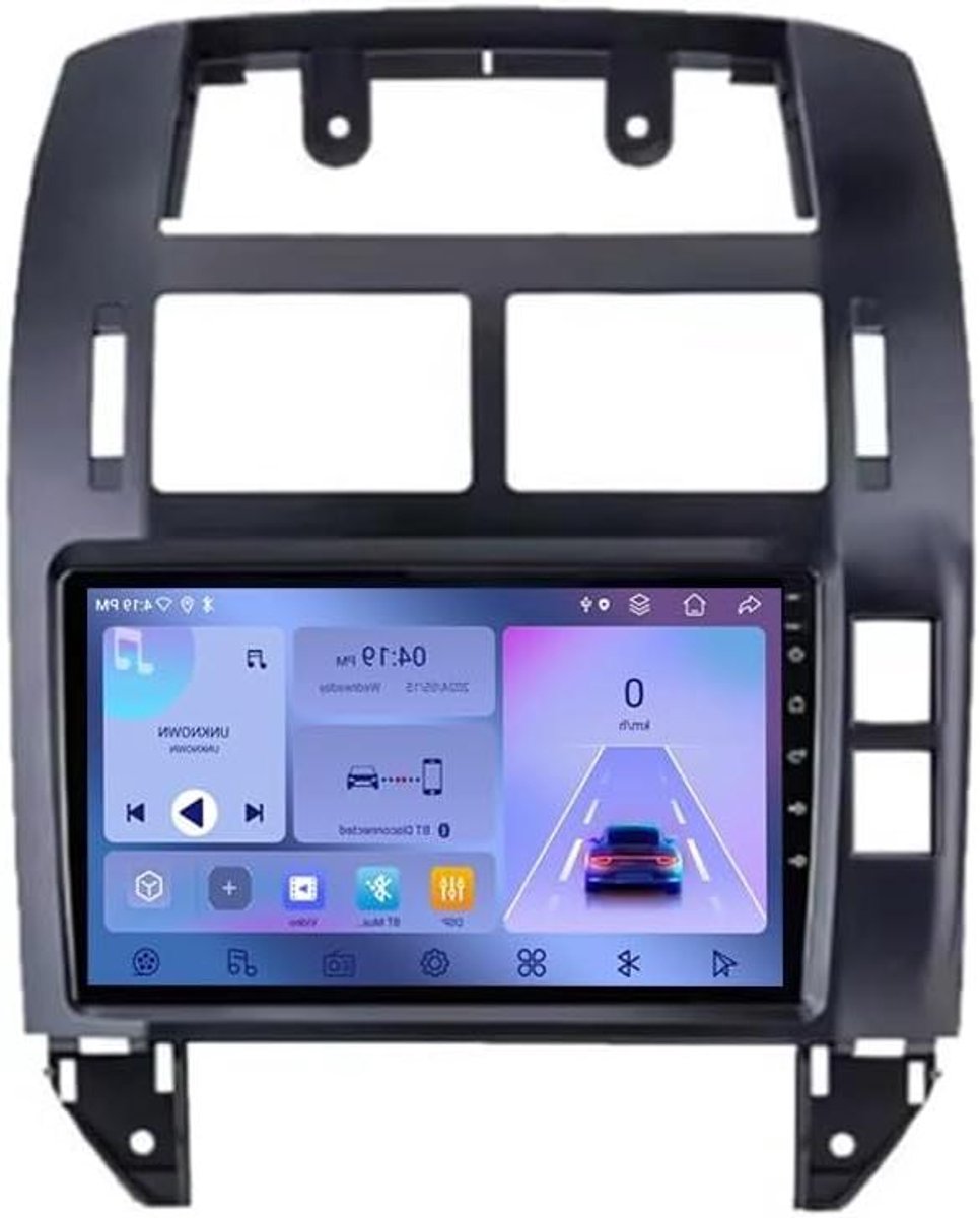 Auto Multimedia Scherm - Carplay Radio - Navigatie en Muziek - Bluetooth en FM - 2 DIN - Zwart