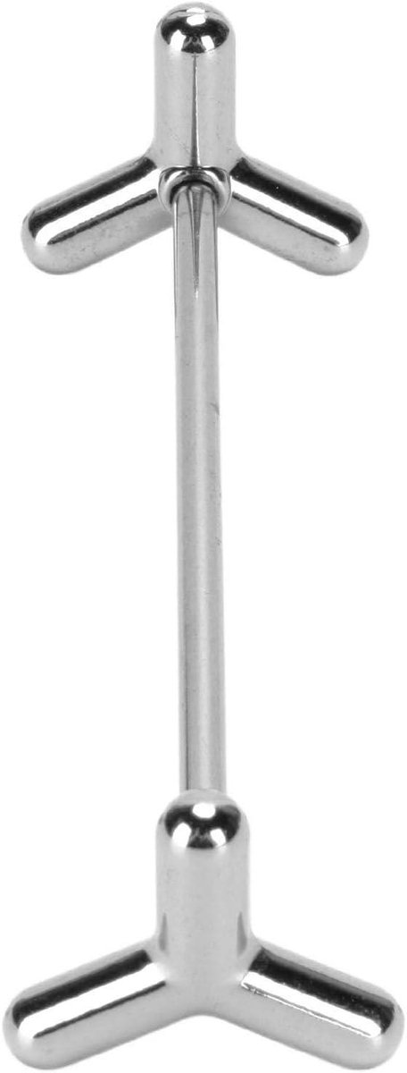 Eetstokjeshouder - Besteksteun - Keuken Organiseren - Verhoogd Design - 8 x 2.5 cm - Zilver