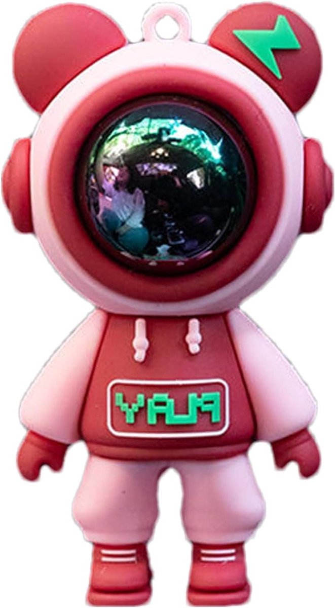 Auto Luchtverfrisser - Cartoon Ornament - Auto Interieur - Ruimtevaart Design - 7 cm - Wit