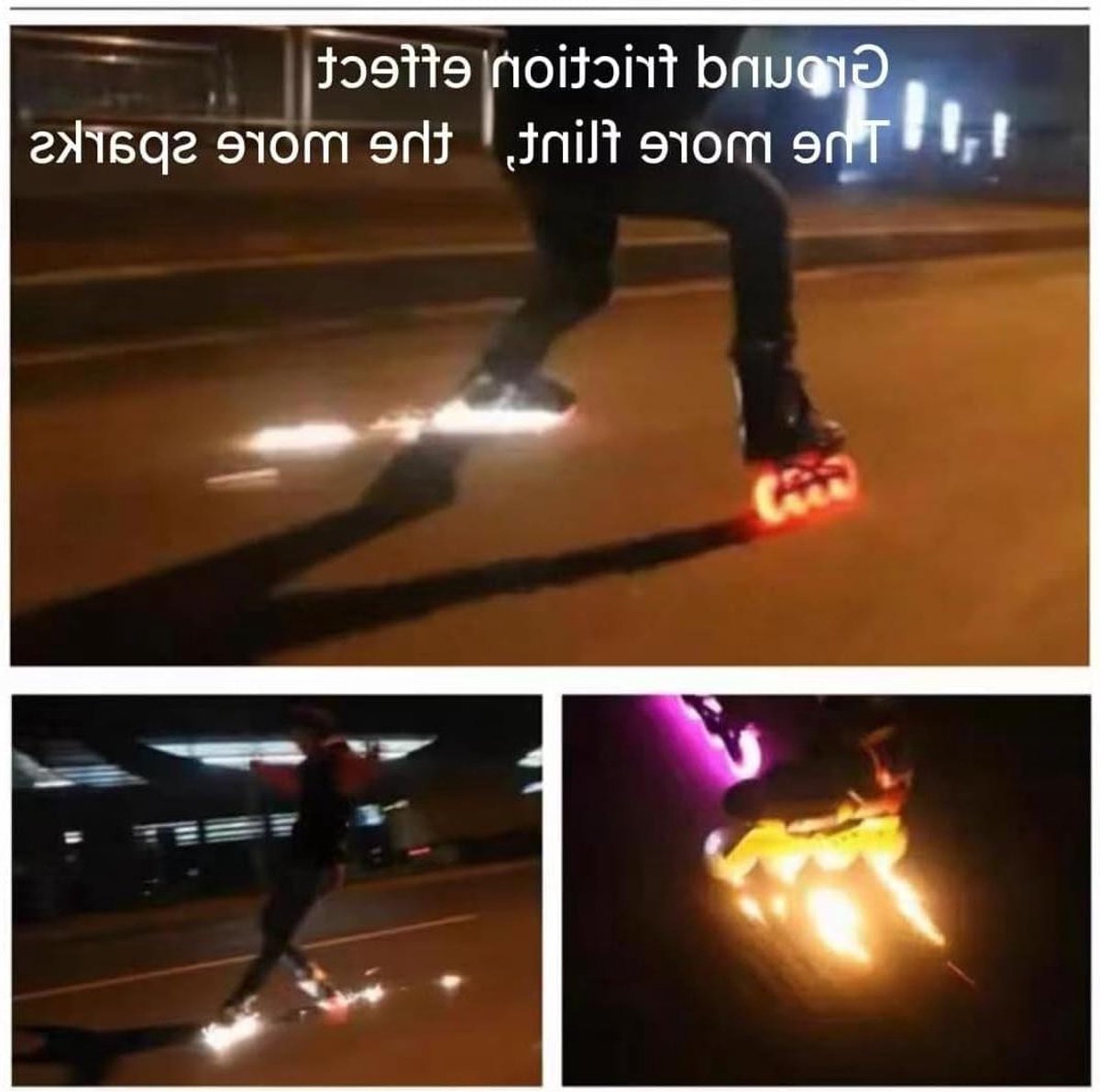 Verlichte Skeelerwielen Spark Wheels Nachtschaatsen Batterijvrij Lichteffect 100mm