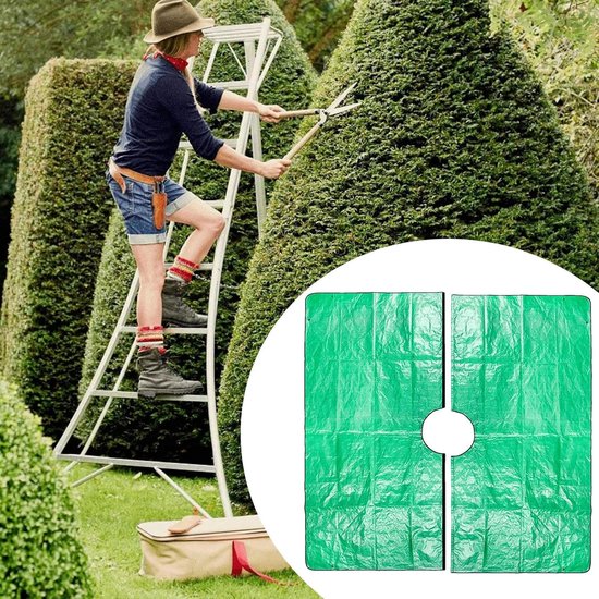 Struikafdekzeil, opening van 30 cm, waterdicht zeil geschikt voor tuinieren, kassen, gazons, landbouw, kamperen, groenteteelt (2 x 2 m) van Merkloos	 — afbeelding 2