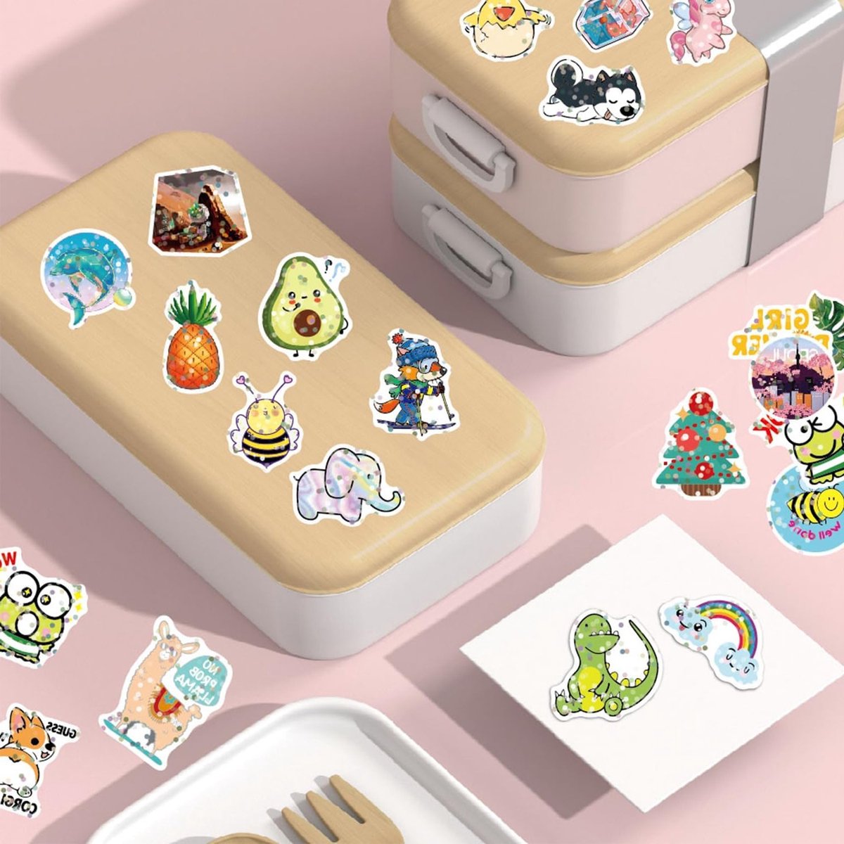 Aesthetic Stickers voor Kinderen - Waterdichte Vinyl Stickers voor Skateboards, Laptops en Waterflessen
