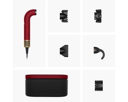 Dyson Supersonic r Straight+Wavy - Föhn - Red Velvet/Goud