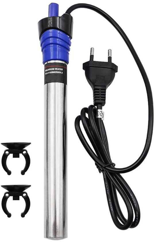 Dailygoody - 100W Aquariumverwarmer - Temperatuur Verstelbaar - Roestvrijstalen Verwarmingsstaaf - Voor Vissenbakken - Ideaal voor Aquariums