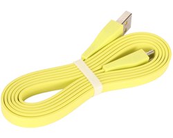 Dailygoody - Vervangende USB-oplaadkabel - Duurzaam Snoer - Snel en Stabiel Opladen - Fluorescerend Geel - Geschikt voor UE Boom en Mega Boom - 3,9ft