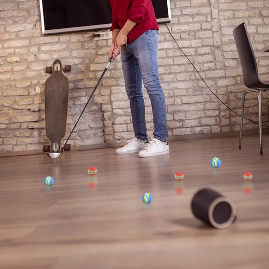 TOVBMUP Golfbalschuim - Oefengolfballen - Air Ball Golf - Beginnersschuimballen - Kindergolftraining - 26 stuks - Rood en Blauw van tovbmup — afbeelding 4
