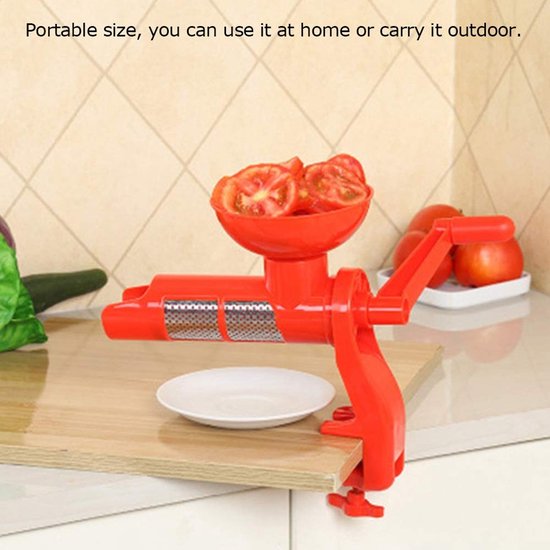 Allecto - Tomaatpers - Multifunctioneel - Handzaam - Tomatensap Extractor - Keuken Gadget - Fruit Juice Maker - Geschikt voor thuis en buiten van Merkloos — afbeelding 2