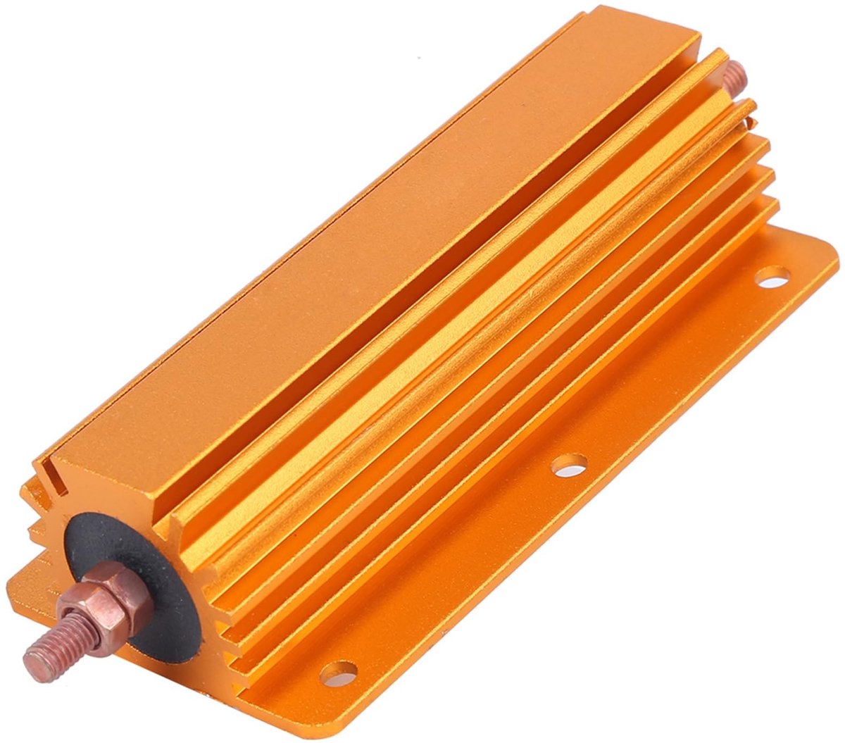 Dailygoody - 200W Weerstand - Aluminium Behuizing - Hoge Stroom Toepassingen - RX24 1 Ohm - Betrouwbare Prestaties - Voor Voeding en Sensoren - Chassi