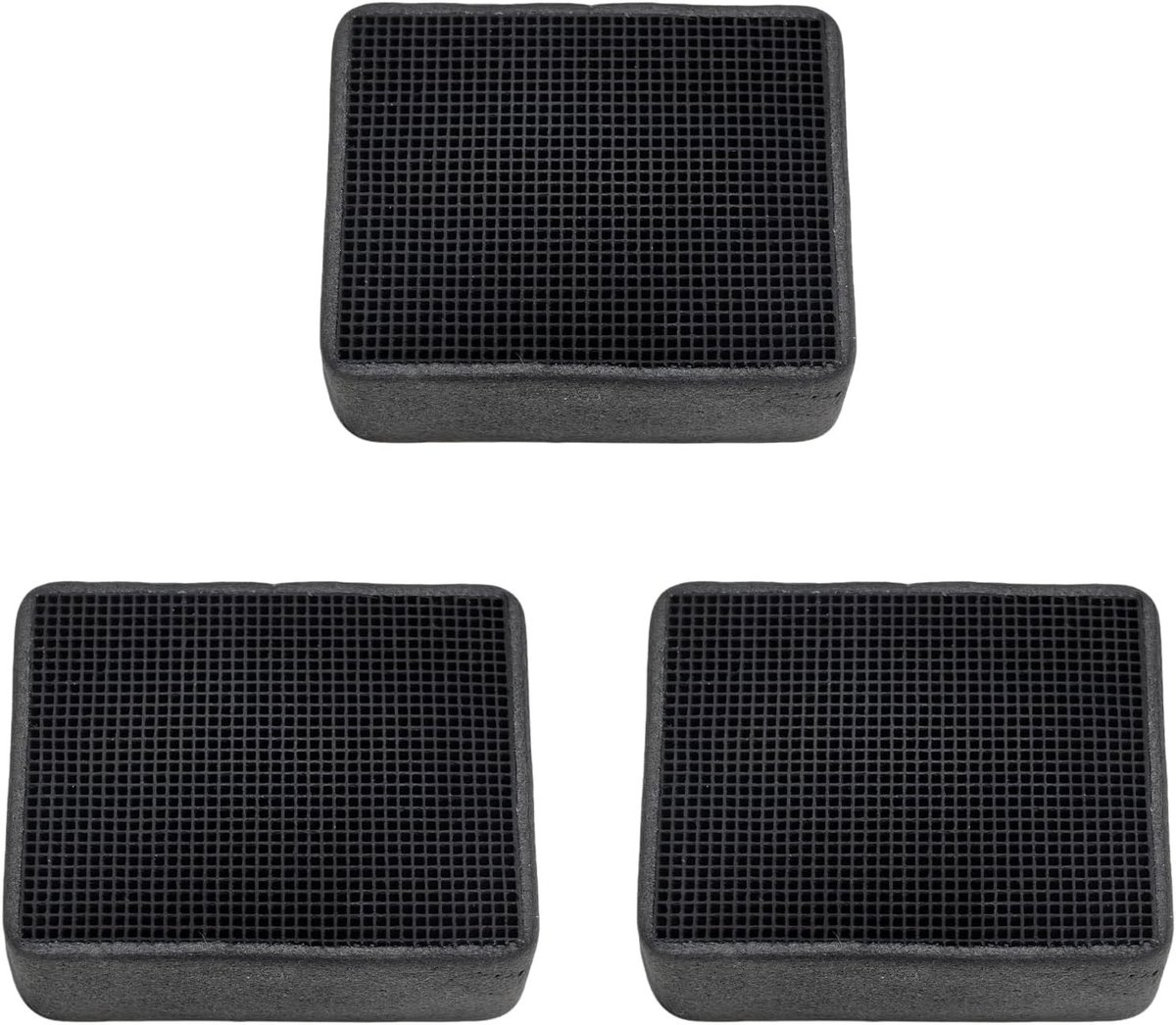 Set van 3 actieve koolstof vervangfilters voor toilet luchtzuiveraar, geurfilter voor frisse lucht en het verwijderen van onaangename geuren
