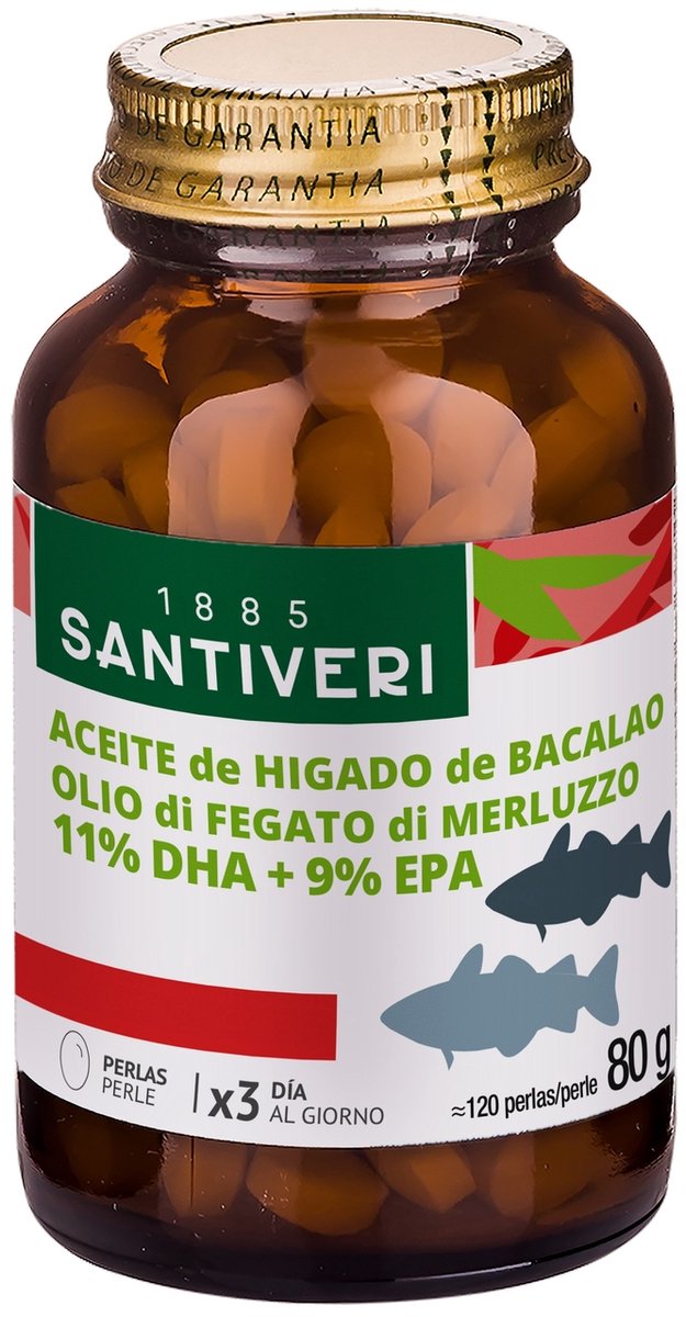 Levertraan 120 parels|Liver cod 120 softgels|Morue du foie 120 perles