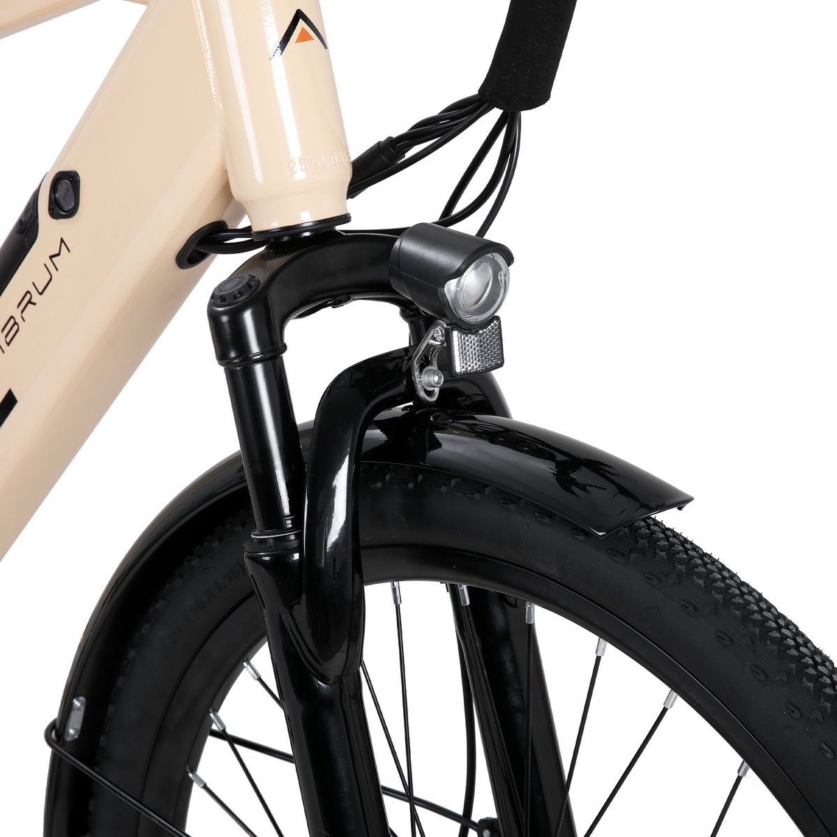 HILAND Rhythm elektrische stadsfiets - 26 inch - 250W motor - Geel thumbnail 6