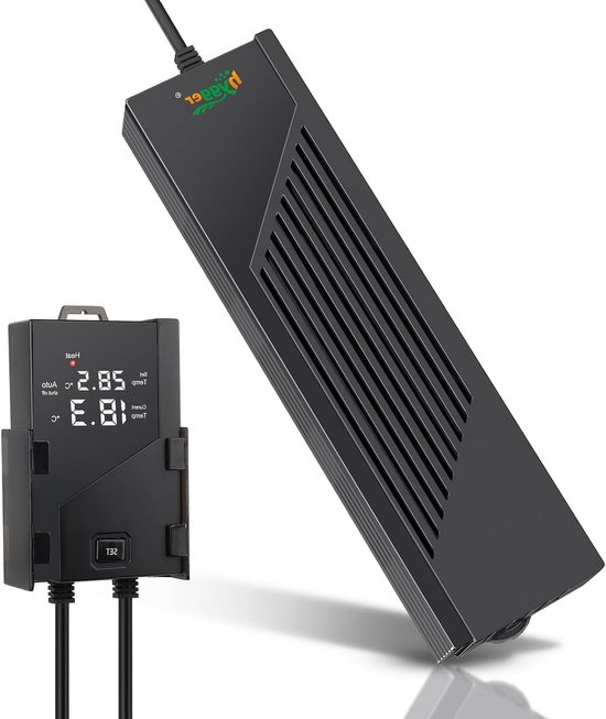 Verstelbare Digitale Aquariumverwarming van 300 W, Onderwater Heater met LED Controle voor 152-302 L Aquaria, Efficiënte Verwarming en Temperatuurregeling