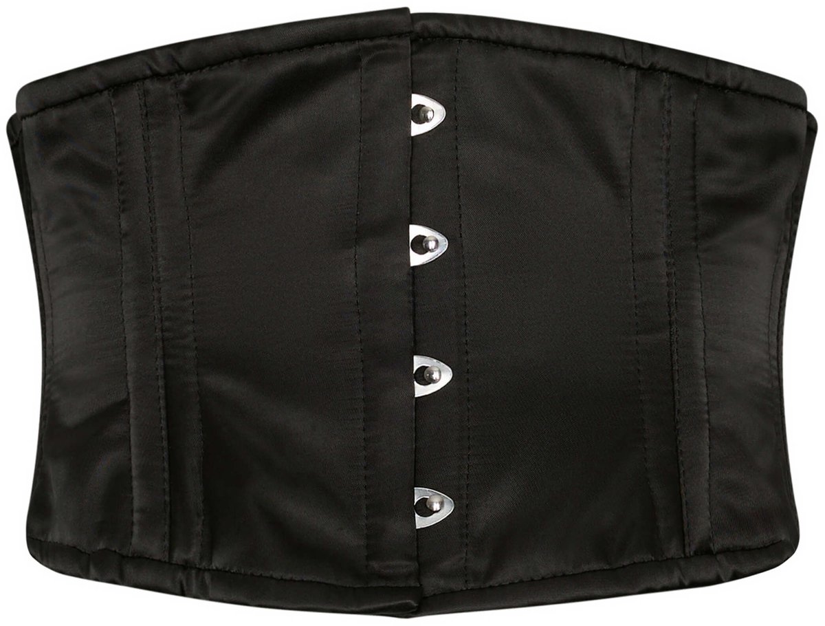 Succubus Clothing Noir Waspie Underbust Corset Zwart