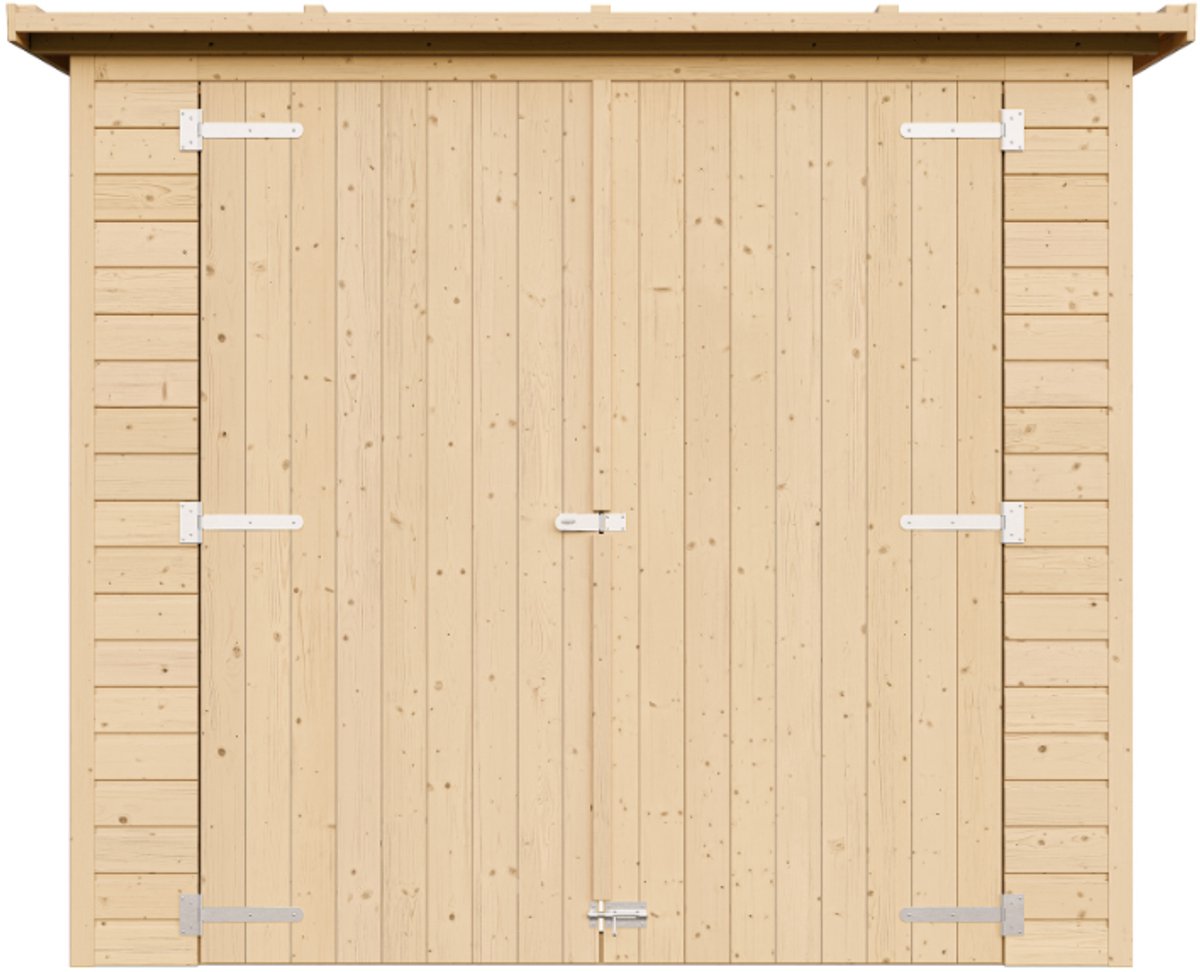Timbela M348 - Houten tuinhuis - 2,1 m² - 123x223xH194 cm - zonder vloer