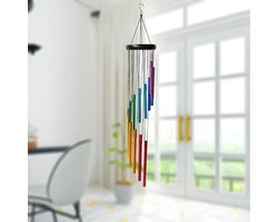 Dailygoody - Regenboog Wind Chime - Metalen Hanger - Creatieve Tuin Decoratie - Duurzaam - Geluid van de Natuur - Geschikt voor Balkon en Slaapka