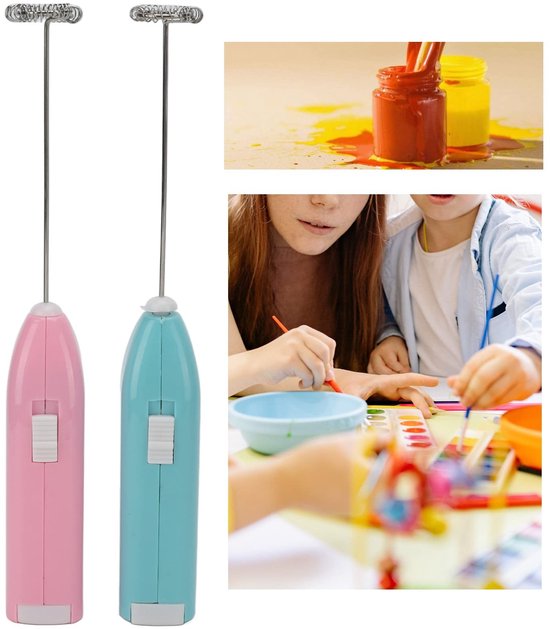 aladdien - Mini Verf Mixer - Handheld Elektrische Blender - Roestvrijstalen Roerder - Multi Kleur - Verf Menggereedschap - Geschikt voor DIY Kunst A.. van Merkloos — afbeelding 2